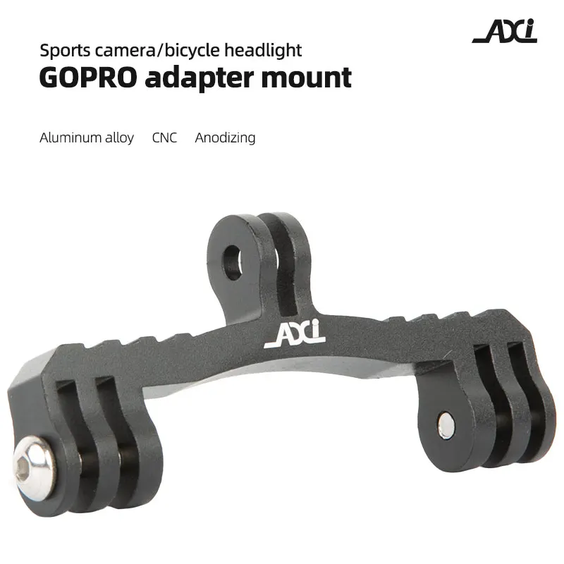 Aluminum Alloy Bicycle Computer Mount Holder Handlebar Camera Stand Adapter Common Double Head Camera Bracket Extended Connector