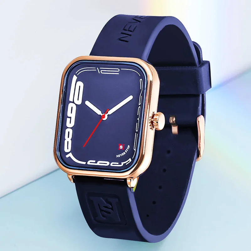 AL-84Silicone strap student fashionable quartz watch for men and womenwatches for man