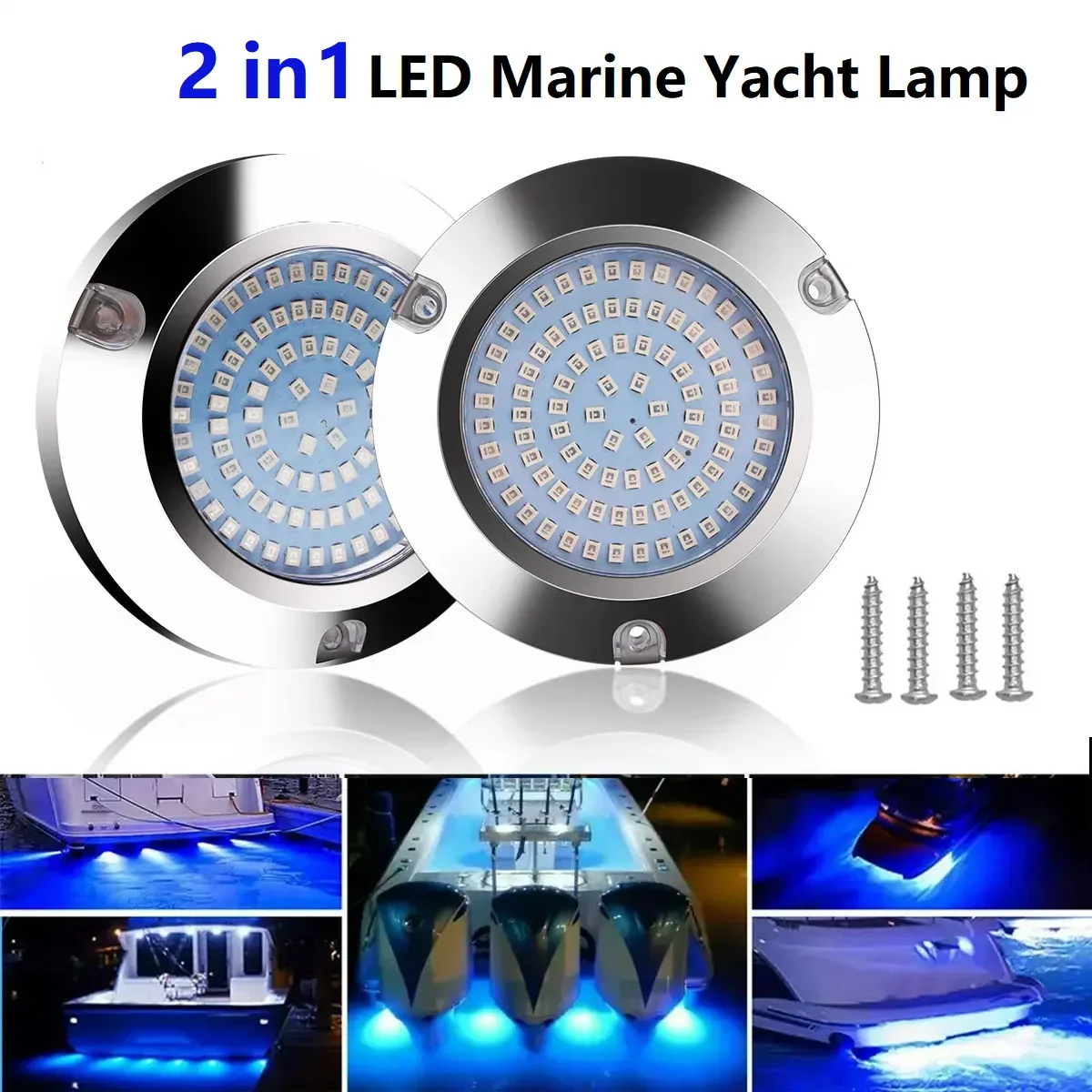 led marine yacht lamp ip68 barco anti corrosao luz subaquatica agua salgada dc 12v 24v 316l 120w pcs aco inoxidavel 01