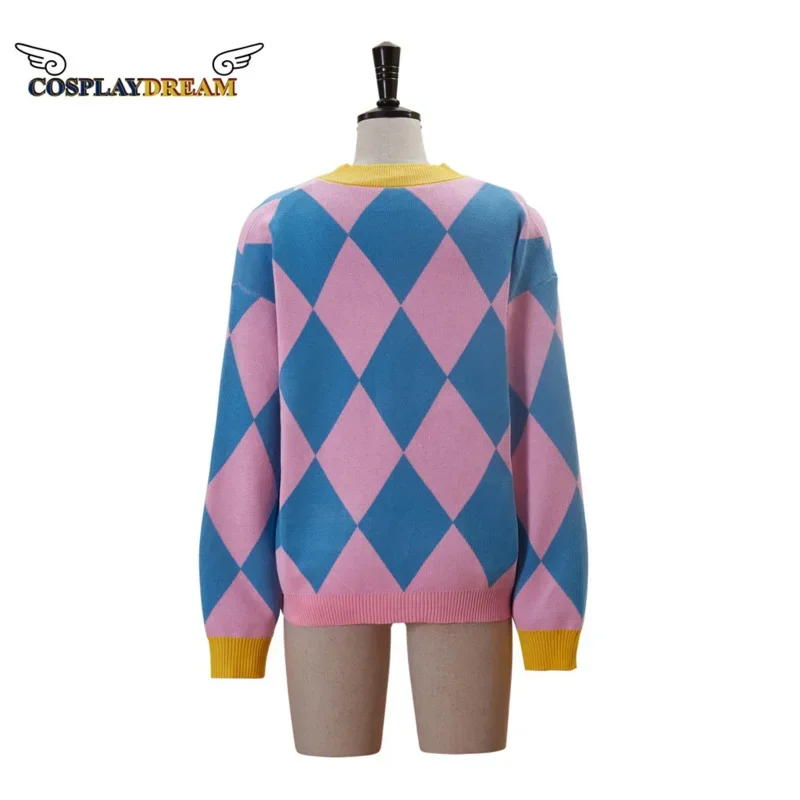 Howl's Moving Castle Howl Only Coat Cosplay Costume Pink Knitted Cardigan Sweater Casual Jacket Top Outfit Halloween Party