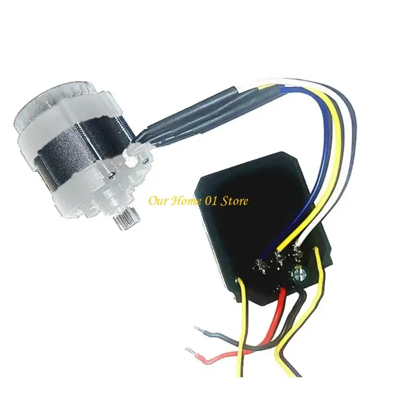 M4YC Mini Chainsaws Brush Less Motor Assembly Replacement, 14-Tooth Drive Gear, ABS Outer Housing and Metal Component for