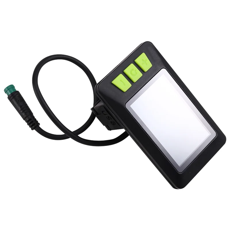 

HOES-5Pin LCD Panel Display 24V/36V/48V/60V Dashboard Electric Bike Meter For Mountain Bikes