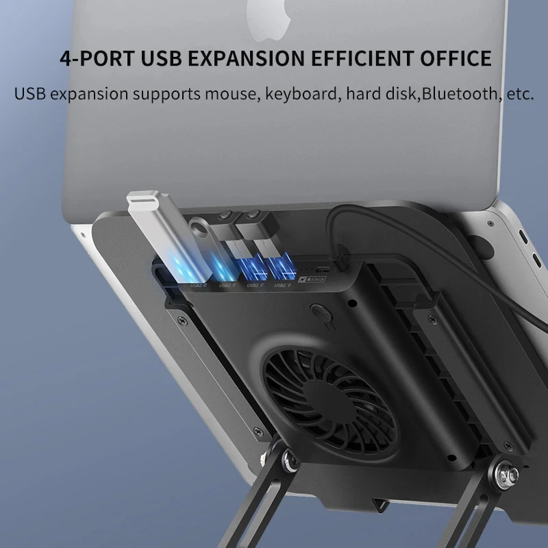 360° Rotating Laptop Portable Cooling Fan Cooling for Macbook Air Pro IPad HP DELL Tablet Cooler Stand Laptop Stand