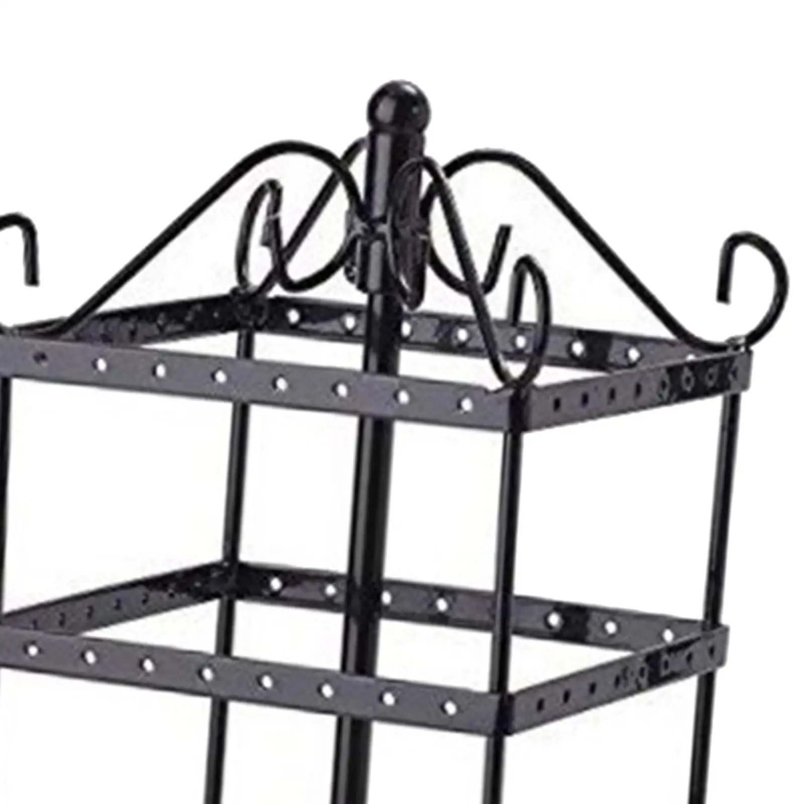 Iron Art Earrings Holder Display Stand 3 Tier Jewelry Organizer Storage for Necklace Bracelet Bangle Gift