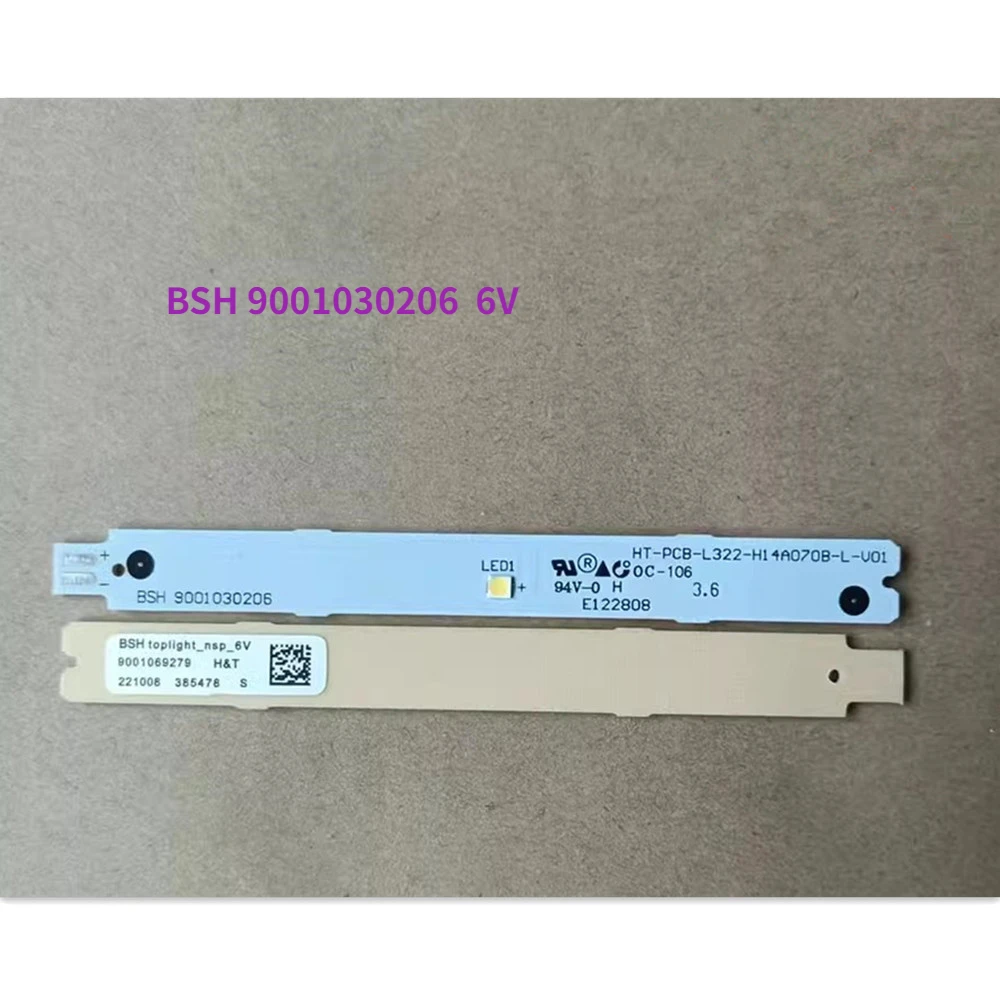 1pcs Refrigerator Strip Light Replacement for Siemens Bosch BSH 9001030206  6V Refrigerator LED Light Bar