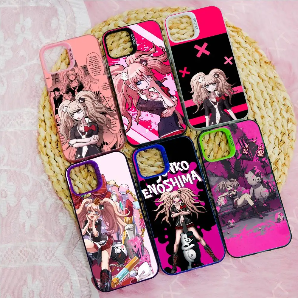 حافظة هاتف دانغانرونا شياكي نانامي لهاتف أبل 11 12 13 14 15 16Pro Max Plus حافظة هاتف مطلية