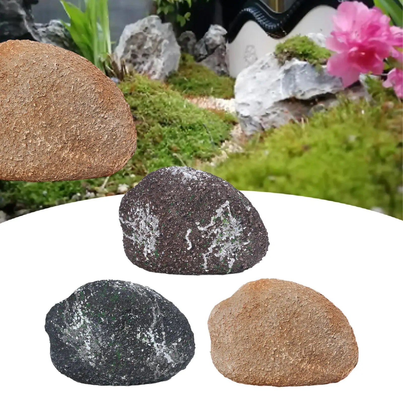 

Artificial Stone Lightweight Realistic Foam Rockery for Yard Backyard Garden