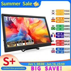 11.6 Inch Portable Monitor HDMI-Compatible Laptop second screen Gaming Extended Display For Switch/PS4/Xbox/Raspberry Pi