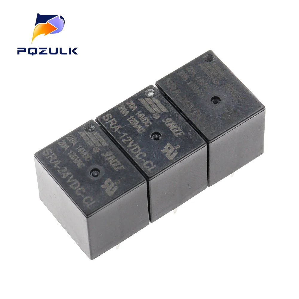 5 sztuk/Iot oryginalny nowy SRA-05VDC-AL SRA-12VDC-AL SRA-24VDC-AL -CL 20A 4Pin 5Pin 5V 12V 24V przekaźnik samochodowy