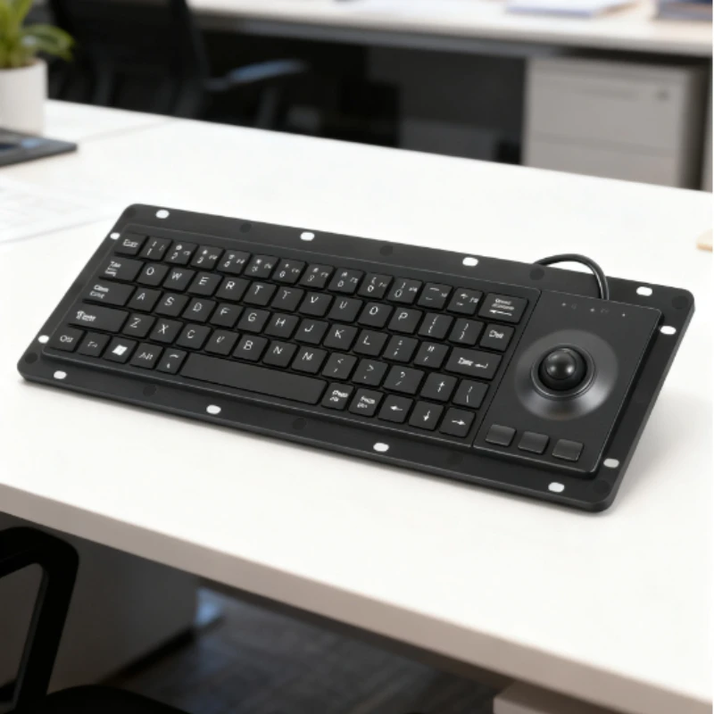 

K-68 Вставка Проводная универсальная клавиатура Сенсорная панель/трекбол В комплекте Антистатический и защита от помех Феритовый сердечник промышленного класса