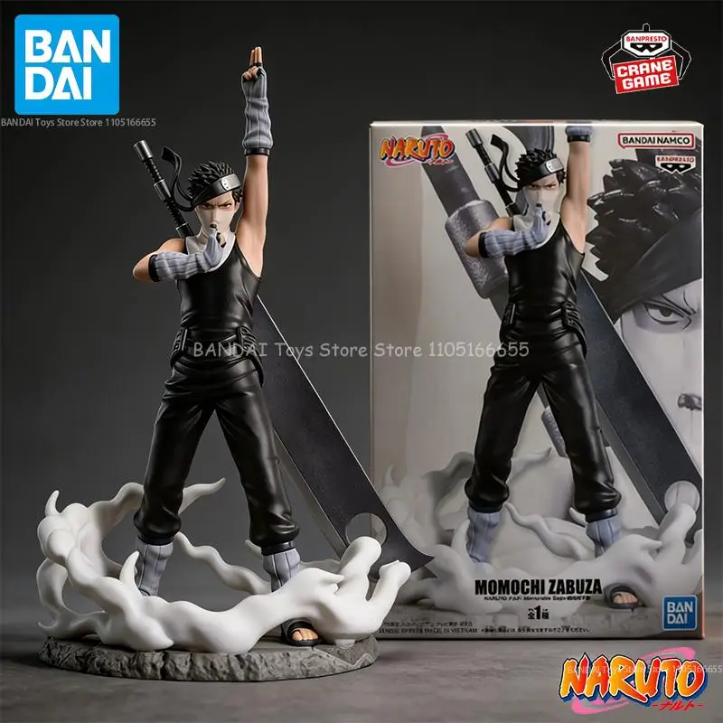 Figuras de acción originales de Bandai Banpresto NARUTO Momochi Zabuza, Figuras de Anime, muñecos de dibujos animados, modelos, estatuas, Juguetes para niños, regalo