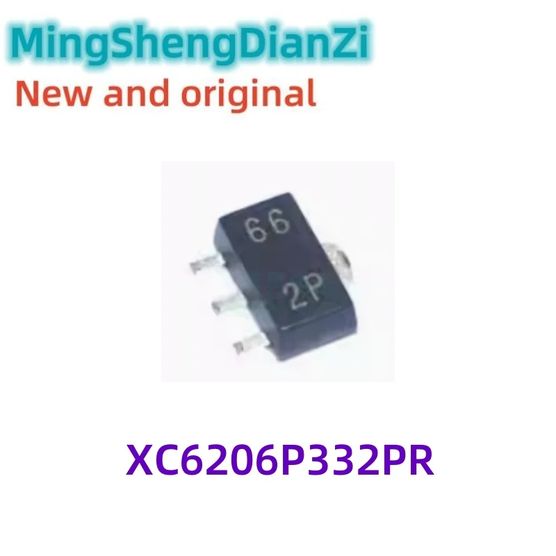 10PCS New and Original XC6206P332PR SOT89 6206A-3.3V