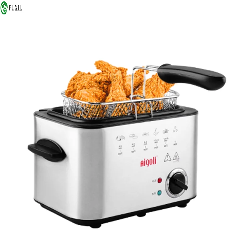 

Home/Commercial Electric Frying Machine 1.5L Multi functional Smoke free Frying Machine French Frying Machine Constant Temperatu