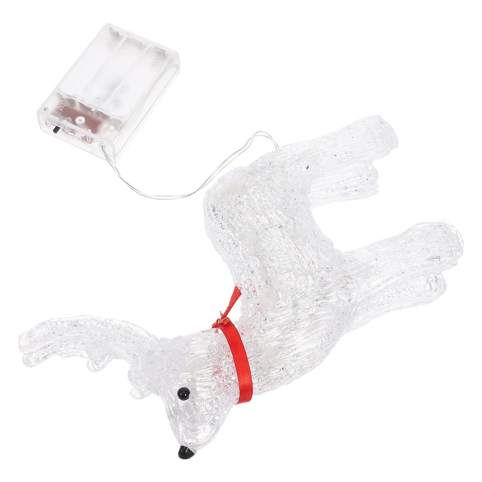 

Light-Up Reindeer Christmas Figure Sculpture Festive Holiday Decoration Tabletop Decor Indoor Outdoor Reindeer Window Prop