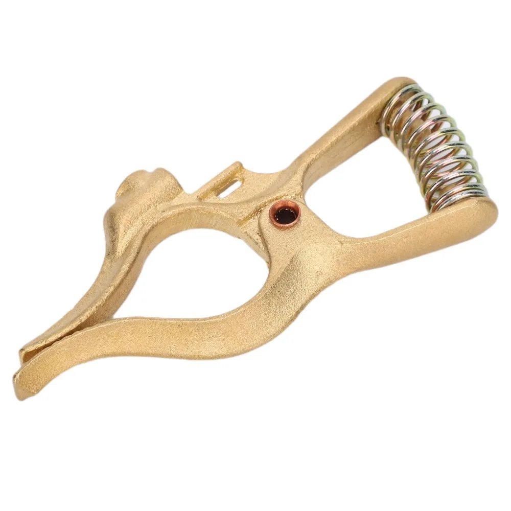 Universal 300A Ground Clamp Smooth Surface Brass Earth Clamp Jaw Opening T-Style Design Welding Ground Clamp For Car Welding