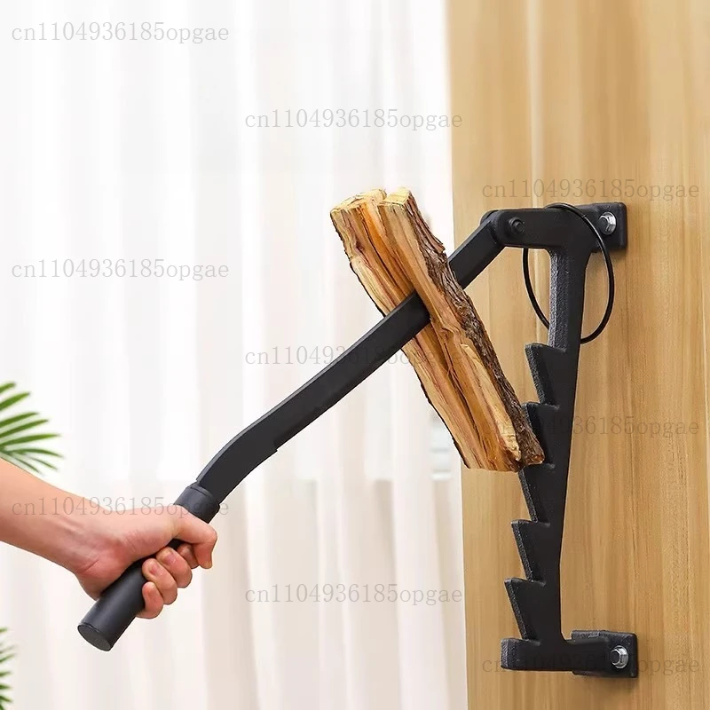 

Wall-mounted Firewood Splitter Manual Firewood Splitter Outdoor Camping Tools Household Firewood Distributor