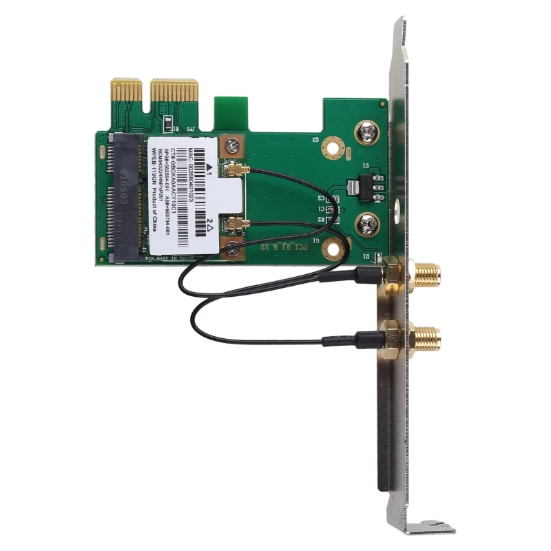 Wireless Wifi PCI-E Card Desktop Adapter BCM943225HMS 300M Support PCIE PCI-1X