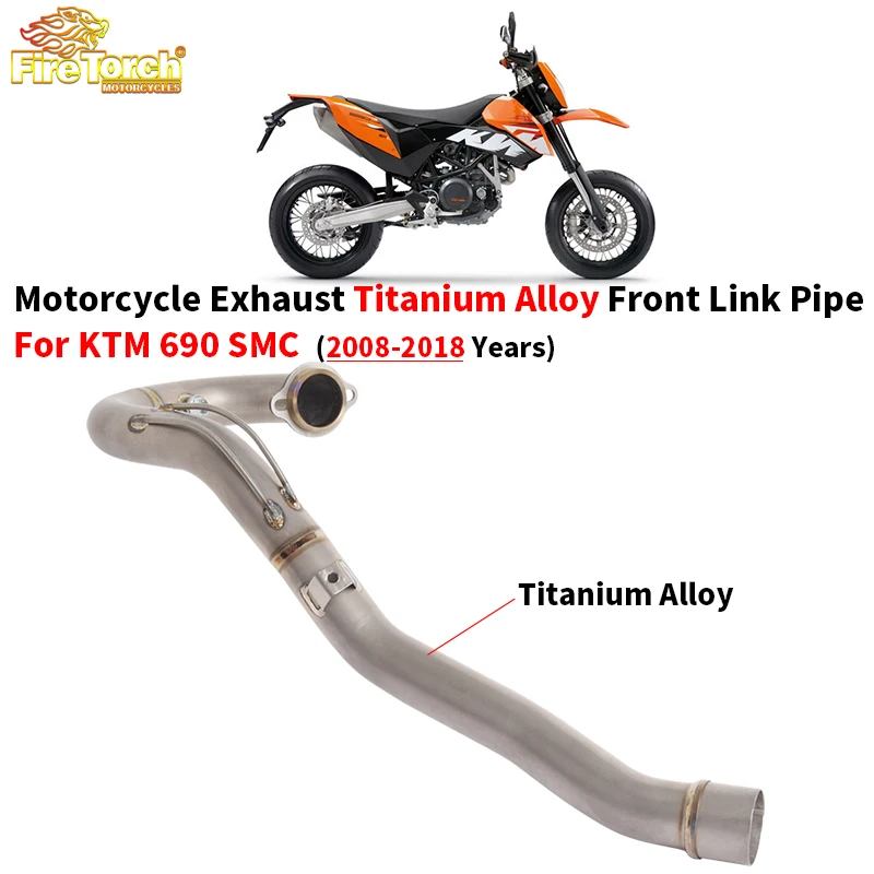 

Slip On For KTM 690 SMC Enduro R KTM690 2008 - 2018 Motorcycle Exhaust Escape System Muffler Titanium Alloy Front Mid Link Pipe