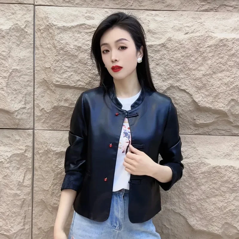 

Women Jacket 2024 Spring New Female Coat Jackets Women's Short Loose Long Sleeved Top Lady Fashion Casual Jacket Coats Overcoat