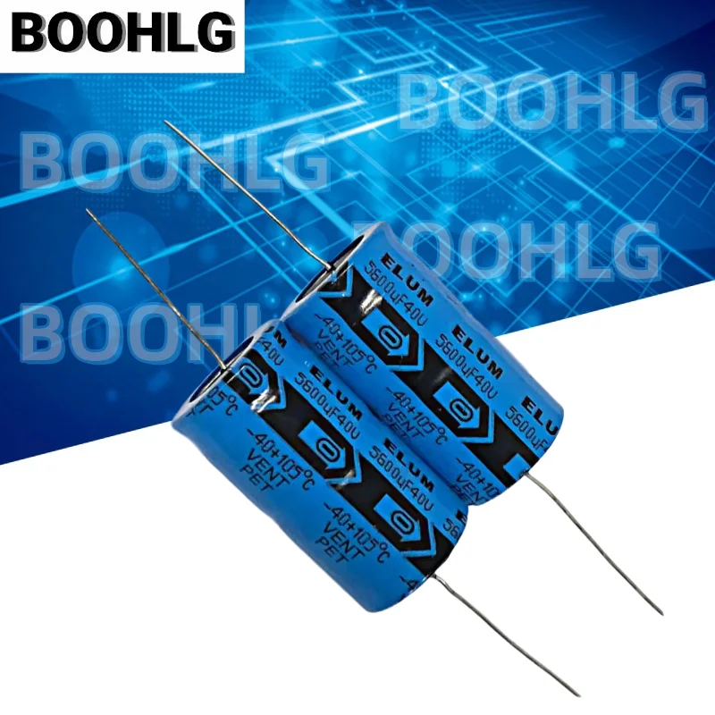 1PCS 5600u f40V Original Genuine Horizontal Axial Polarized Filter Capacitor 40V 5600uf 22X40mm