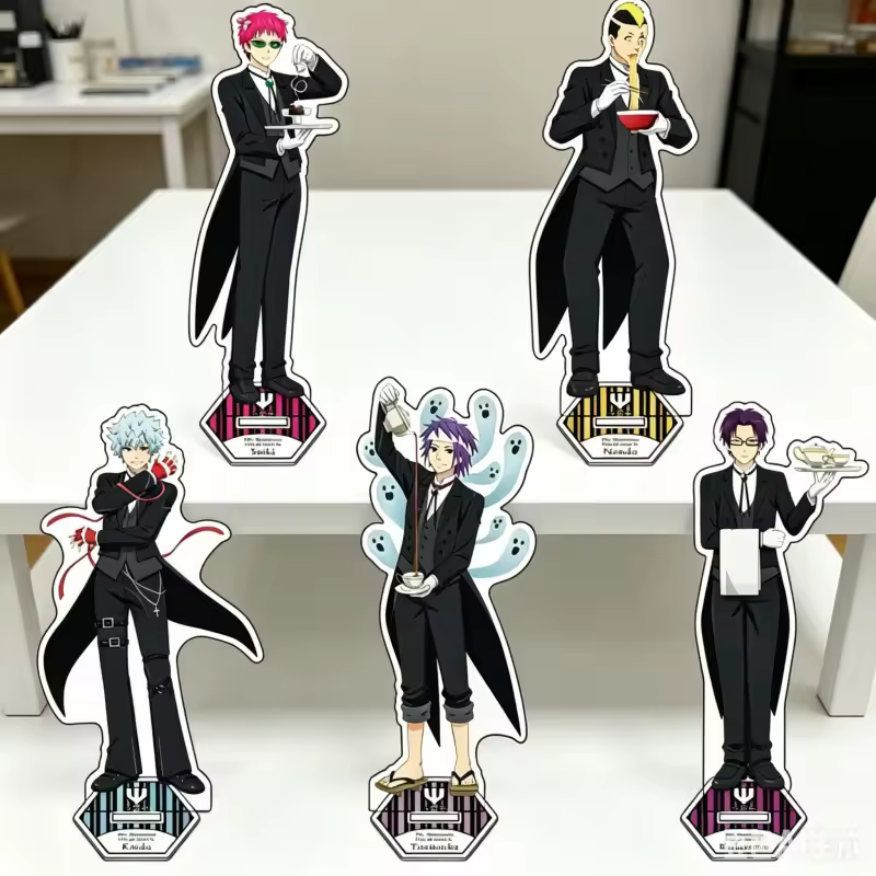 Anime The Disastrous Life of Saiki K. 15cm 2026 Model Product Acrylic Figure Stand Model Shun Kaidou Desk Decor Fan Gift Keychai