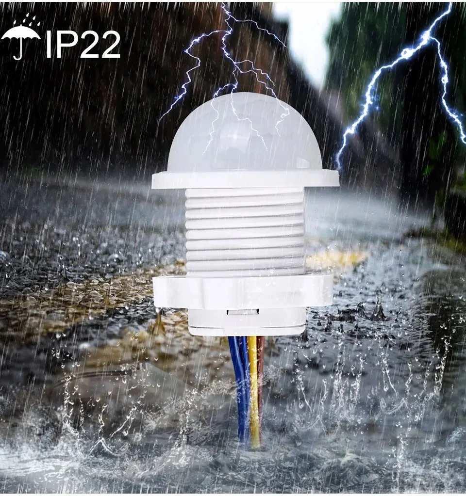 1/2/5 Stück Intelligenter PIR-Sensor-Detektor-Schalter, Infrarot-Bewegungsmelder für Automatisches Ein-/Ausschalten, 110V 220V, für LED-Lampen, Deckenleuchten und Panelleuchten – Detail 5
