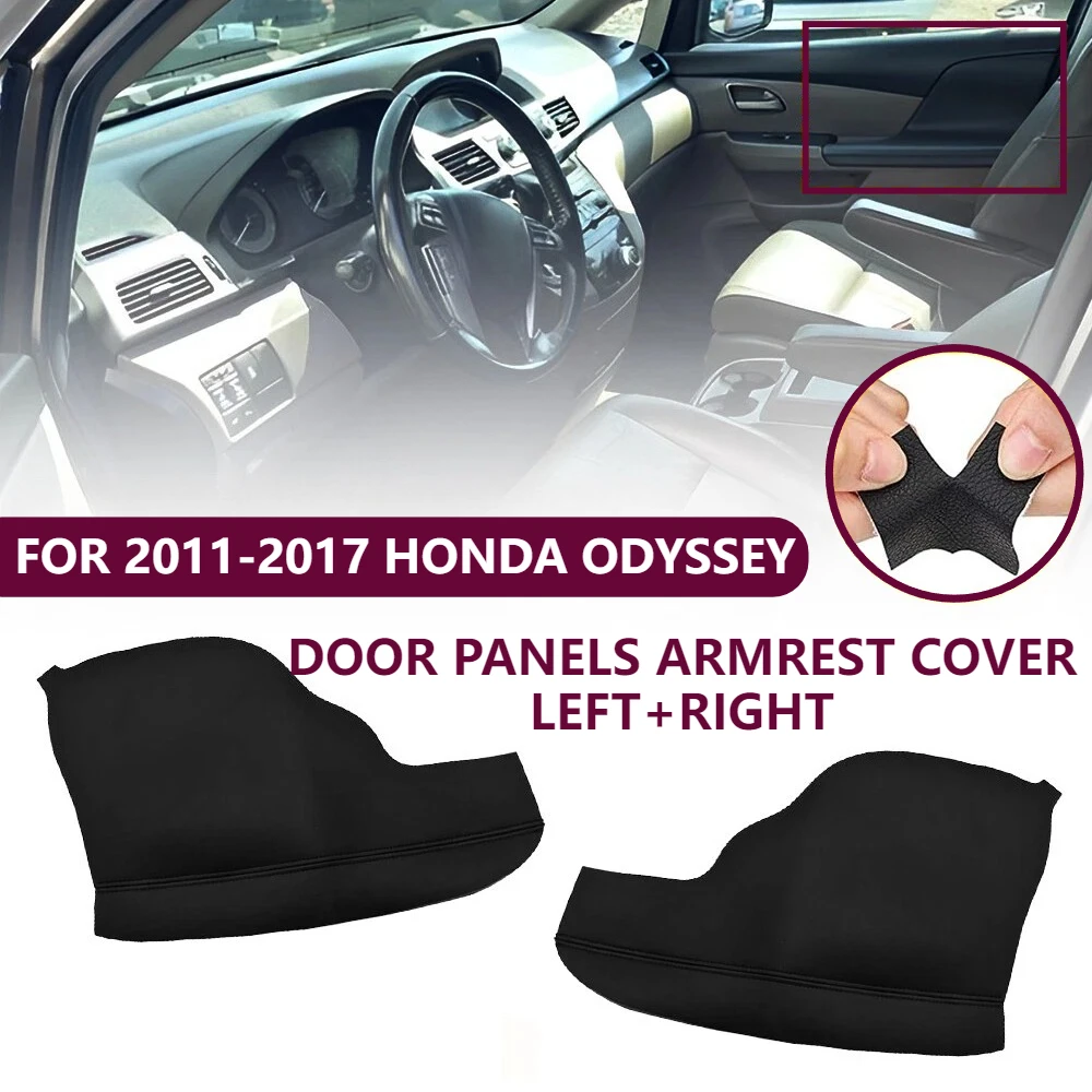

Кожаный чехол на подлокотник передней двери, черный, подходит для Honda Odyssey 2011-2017