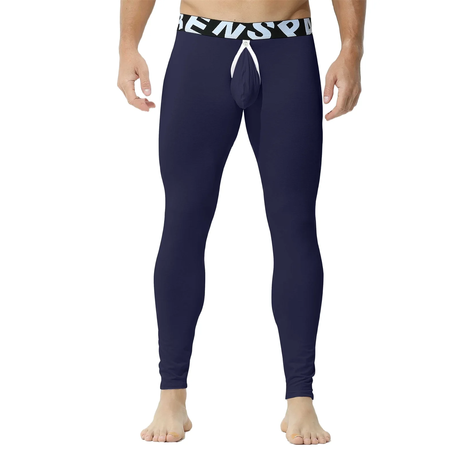 

Men's Sexy Compression Pants Running Training Sport Half-open Leggings Comfortable Bamboo Fiber Workout Trousers