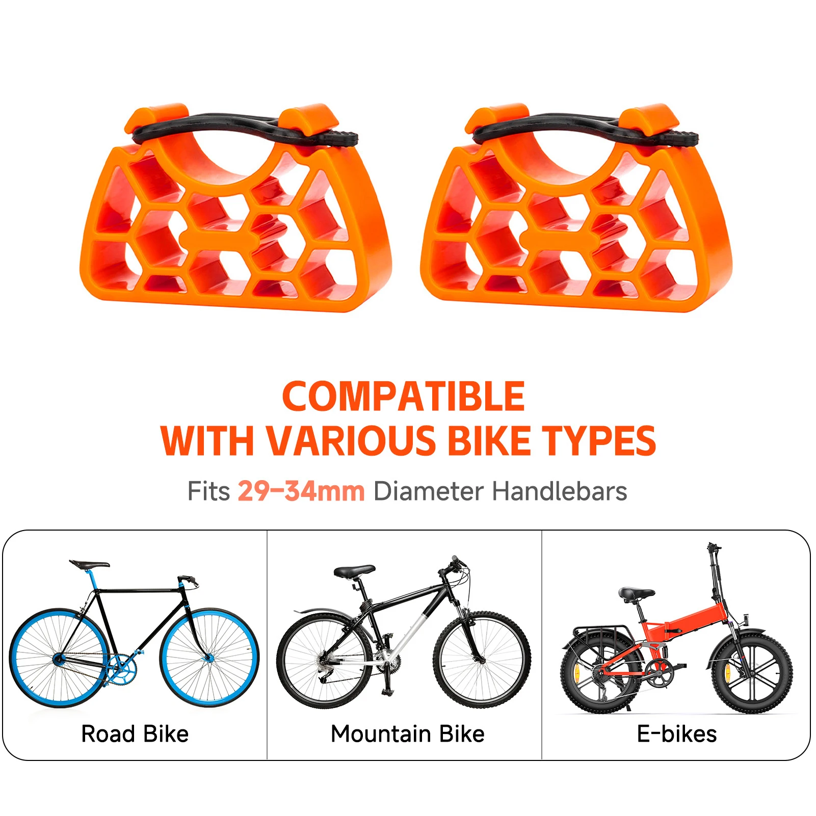 Кронштейн на руль велосипеда, легкий, прочный для горного велосипеда, шоссейный велосипед, совместимый с рулем диаметром 29-34 мм