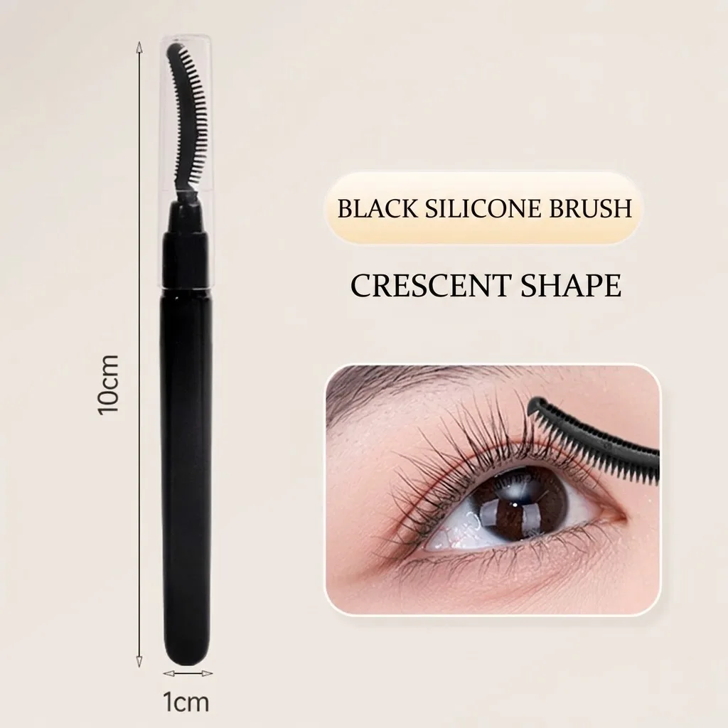 1PC Women Precision Silicone Lash Brush & Brow Comb - Multi-Functional Micro Spoolie Tool for Professional Eyelash Extensions