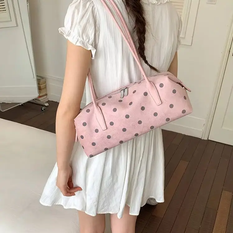 シンプルで多用途なレタープリントの女性用ショルダー-脇の下バッグ：柔らかく丈夫で容量も広いトートバッグで、仕事や通勤に最適です。