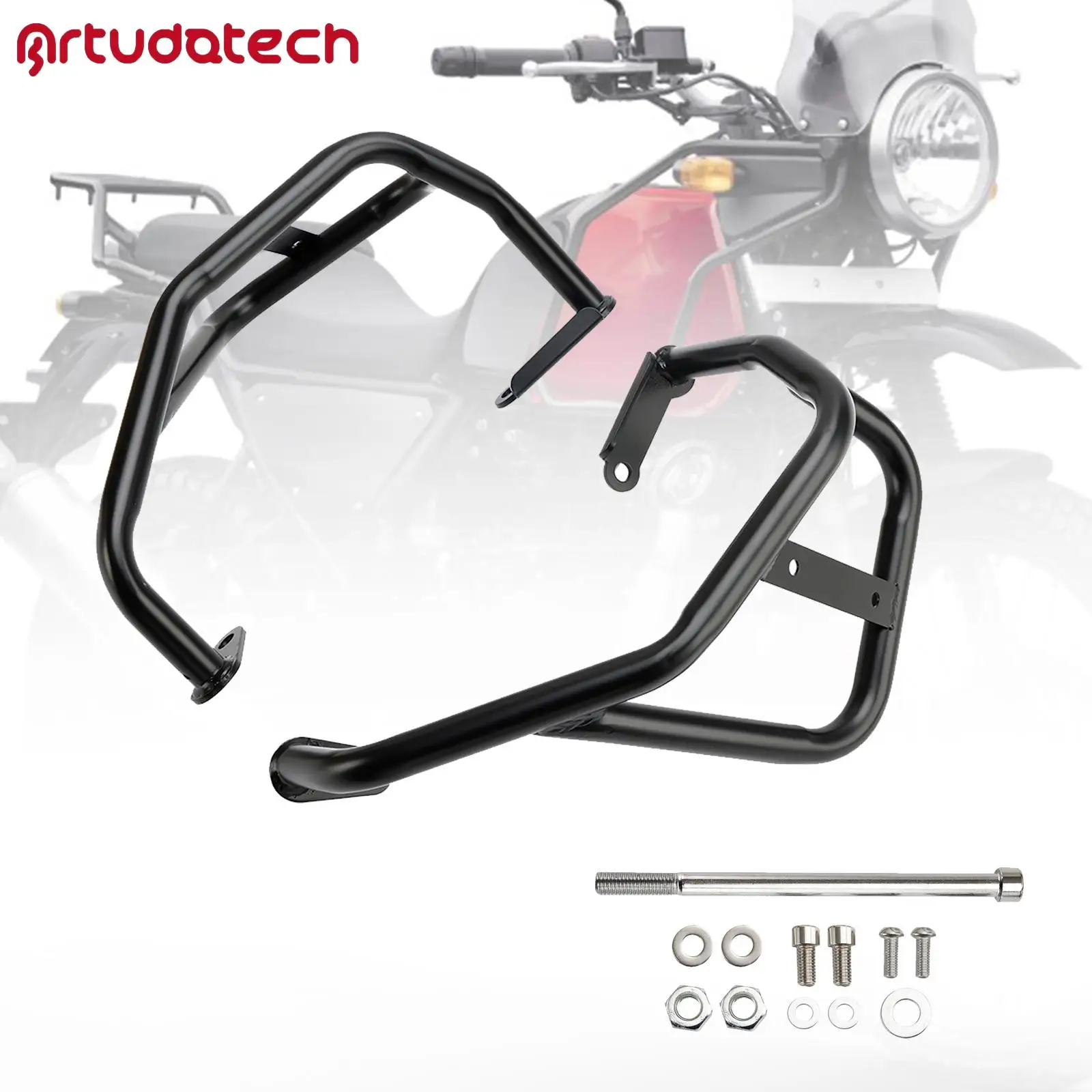 

Artudatech Engine Guard Frame Anti-Crash Bumper Protector for Himalayan 2018 2019 2020 2021 2022 2023
