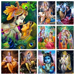 India God Vishnu Holy Lakshmi Methology Photo Art AB Diamond Painting tradizione indù religiosa mosaico punto croce Home Decor