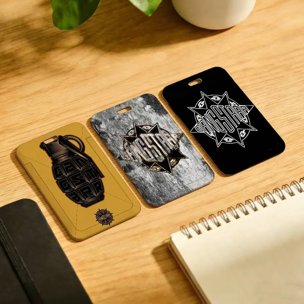 Fashion Band G-Gang S-Starr Lanyard Pull Back Clip Holder and Card Holder Rotating Back ID Card Family Gift