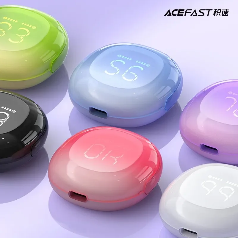 ACEFAST T9 Bluetooth Wireless Earphone Bluetooth 5.3 Stereo Surround Noise Reduction Hi Res Earbuds IPX4 Waterproof Headset Gift