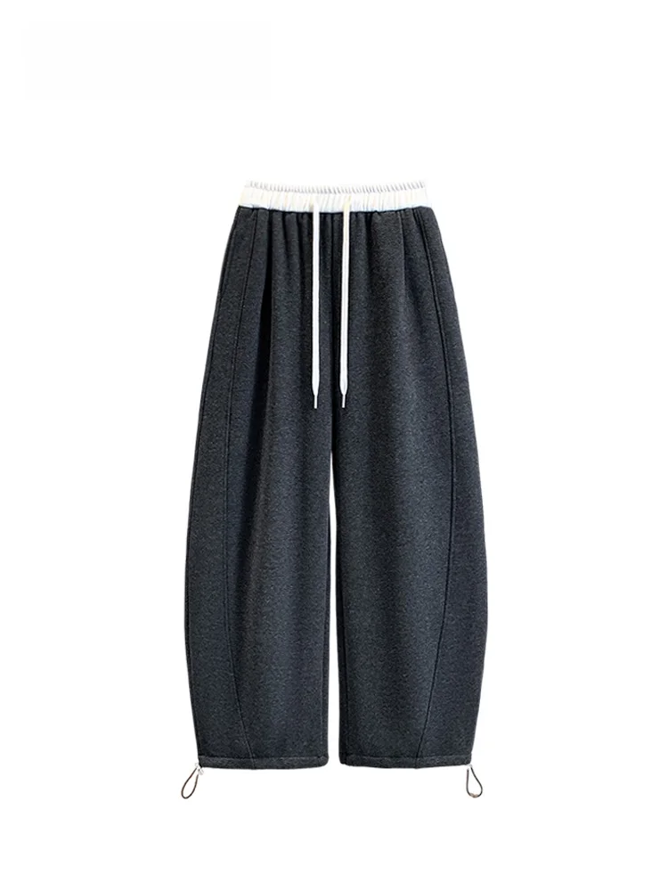 

High Waist Loose Women's Pants plus Size Pear ape Body Slimming Wide Leg Trousers Autumn Winter New Sle for Plump Sister