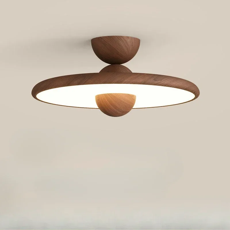 Nordic Ceiling Lamp Wooden Round Ceiling Light For Cloakroom Bedroom Study Room Child Corridor Home Indoor High quality Lighting