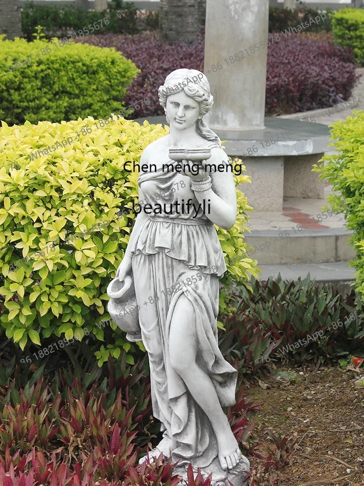 European-Style Portrait Creative Courtyard Decoration Large Art Crafts Floor Sculpture