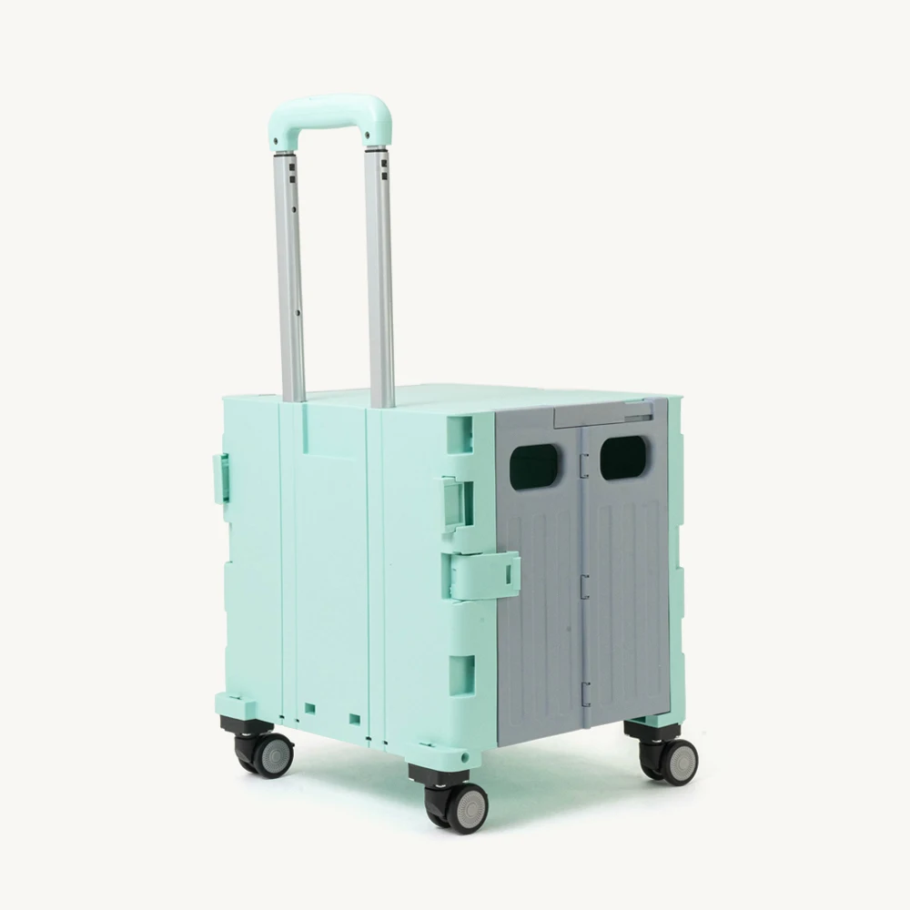 

Custom Waterproof Supermarket Store Storage Trolleys Carts Camping Portable Foldable Shopping Cart Shopping Trolley