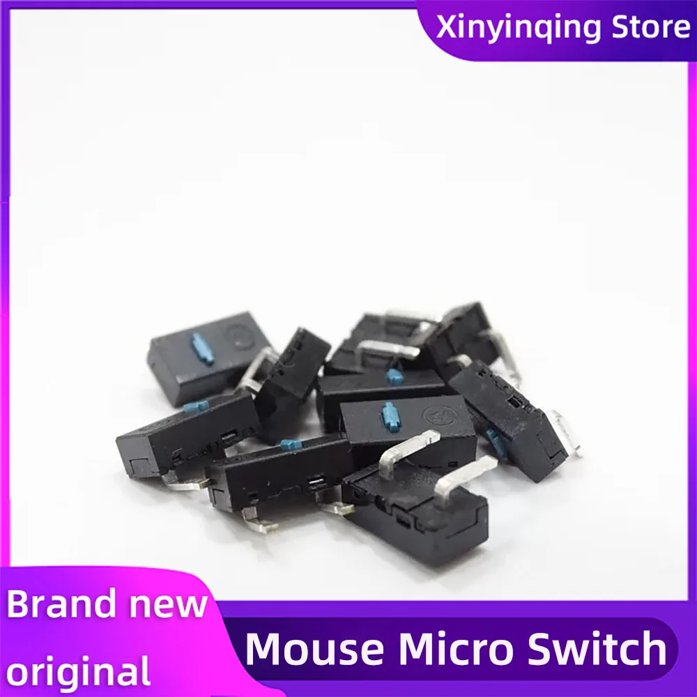For Kai Long 2 Pin Mouse Micro Switch, Left and Right Bending Type Microswitch for Mouse Replacement