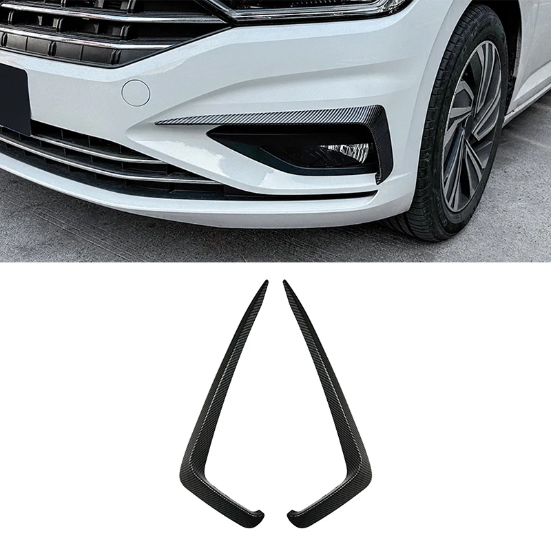 

For Volkswagen Sagitar Jetta MK7 2019-2021 Front Bumper Lip Splitter Fog Lamp Grill Spoiler Cover Air Vent Wind Knife Body Kits