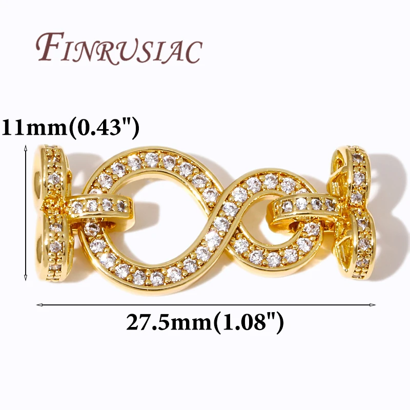 18K Gold Plated Connector Clasp For Jewelry,Fastener Clasps Connectors For Bracelets