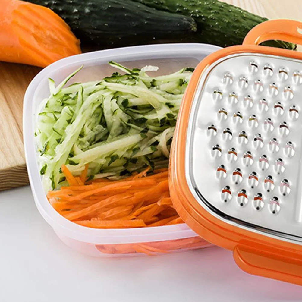 

Multifunctional Vegetable Grater Orange Premium Kitchen Tool Stainless Steel Potato Shredding Device Comfortable Handle