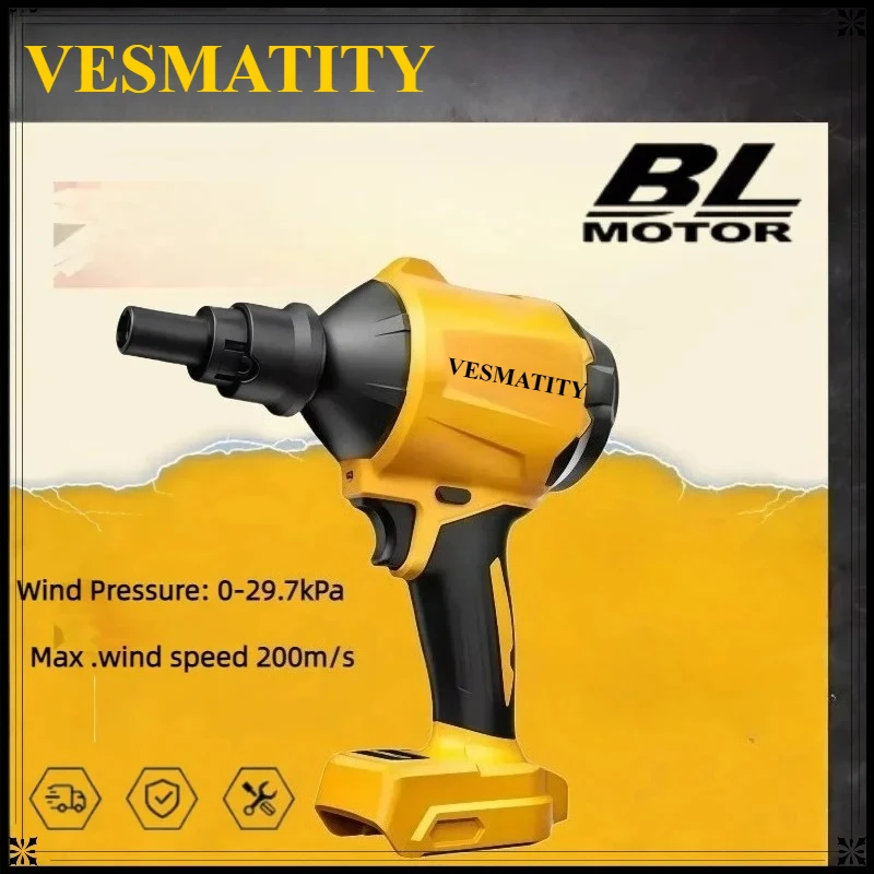 Air Blower Cordless Air Dust Removal Gun With Nozzle Multifunction Dusting Machine Inflator Tool For Dewalt Battery