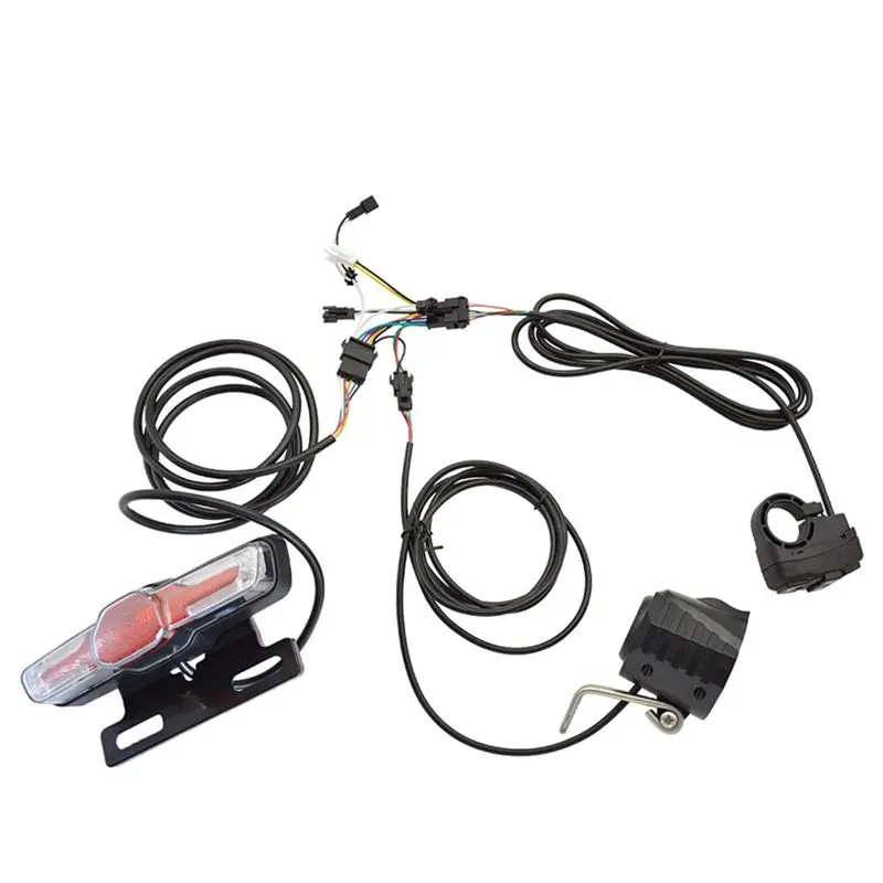 NEW HOT In Stock-E-Bike Headlight Tail Light Sets Electric Bicycle 24V-48V Light Group Horn Tail Light Brake Light Turn Signal S