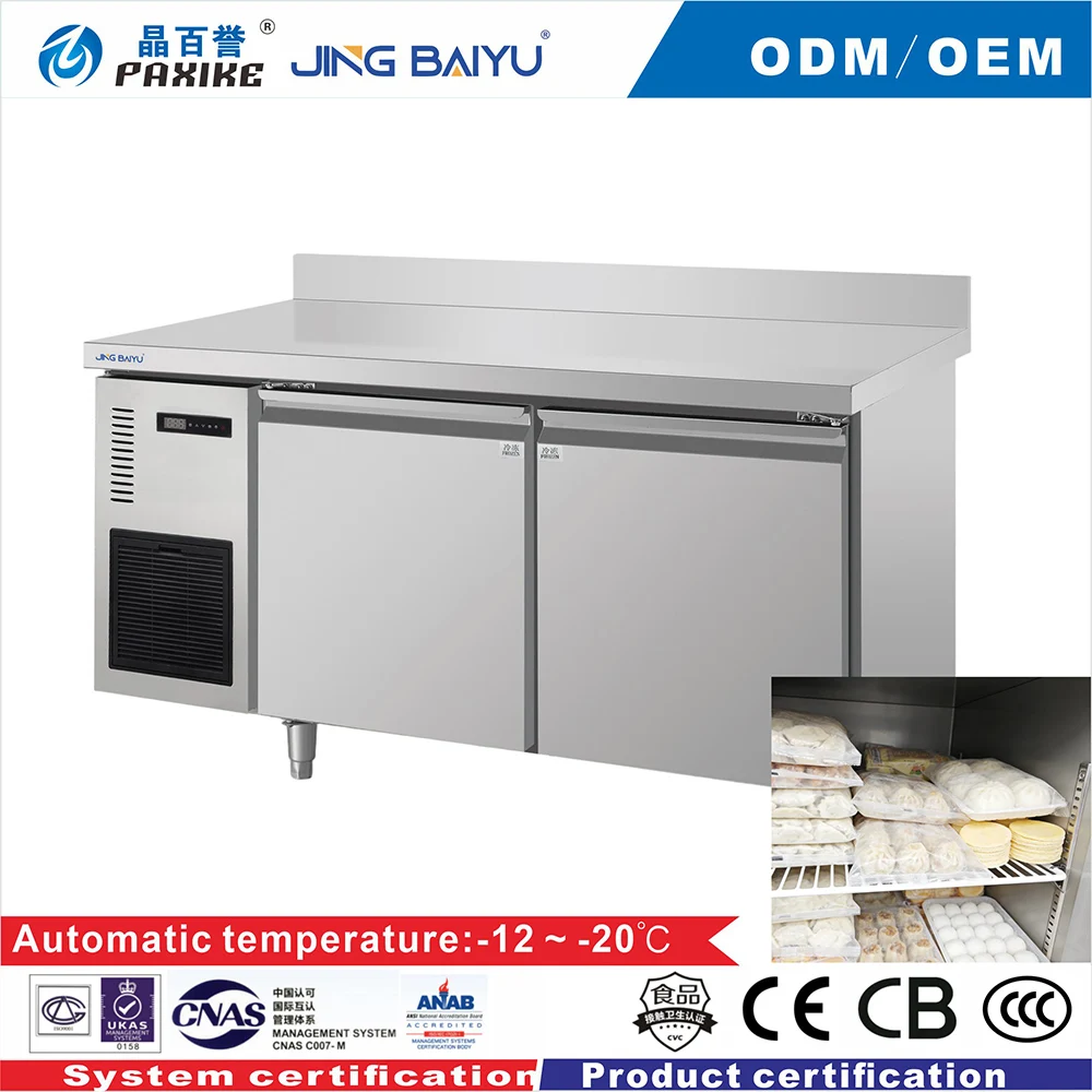 Custom Made Worktop Freezer New Design High Quality Supermarket Beverage Drink Fridge Freezer Factory Direct Wholesale