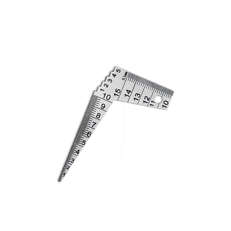 For horn clearance ruler 1-15mm plug ruler crescent plug curved corner 1-10mm aperture measuring hole inner diameter