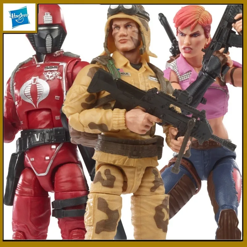Hasbro Original G.I. Joe – figurine de dessin animé Dusty Crimson Guard, jouets pour garçons et filles, cadeau pour enfants, ornements de collection