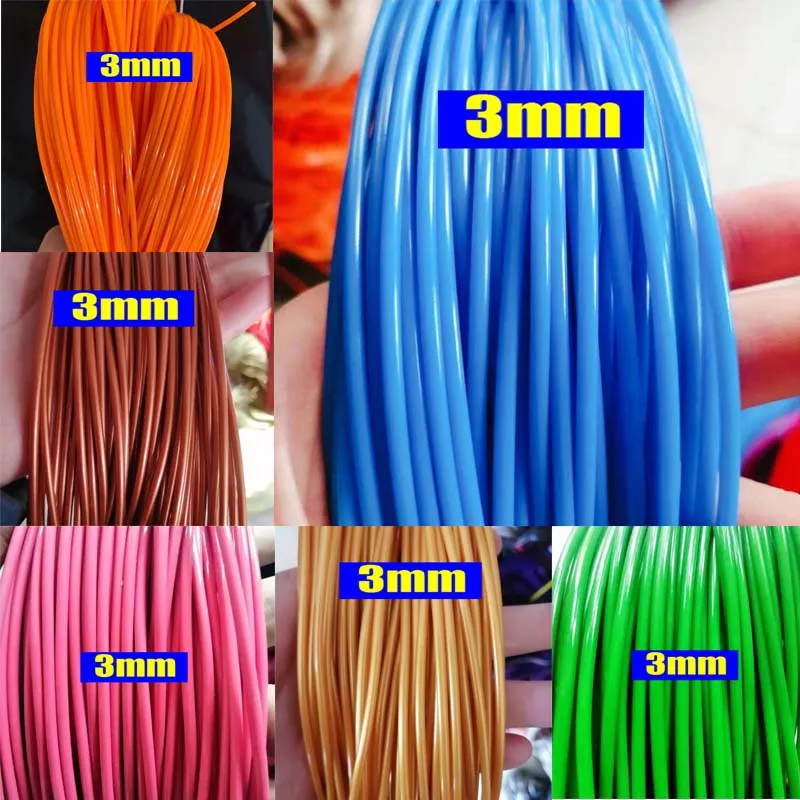 500g 3mm Round Plastic Rattan Material Synthetic PE Cane Rope Handmade DIY Basket Crafts Furniture Chair Table Repair