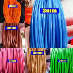 500g 3mm Round Plastic Rattan Material Synthetic PE Cane Rope Handmade DIY Basket Crafts Furniture Chair Table Repair